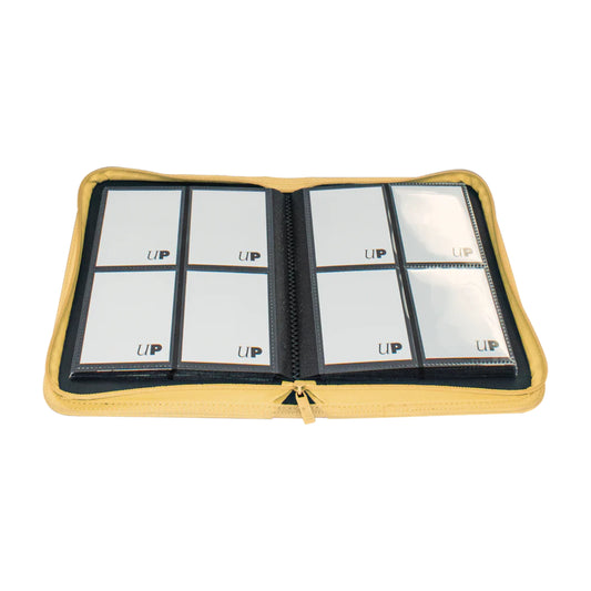 Ultra Pro - Zippered PRO-Binder 4 cases Vivid - Jaune-MASTERSET