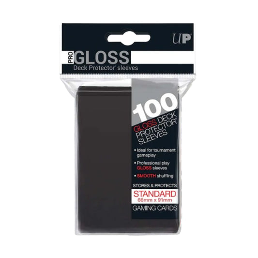 Ultra Pro - Pro-Gloss Sleeves x100 Deck Protector - Noire-MASTERSET