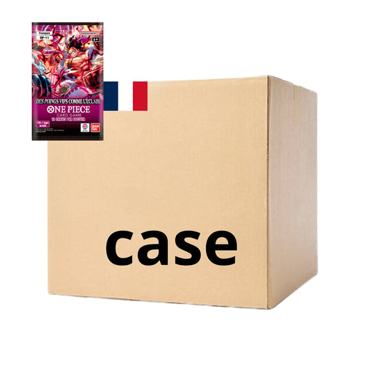 One Piece - Case de 24 Boosters sous blisters - OP11 FR - DES POINGS VIFS COMME L'ÉCLAIR -MASTERSET