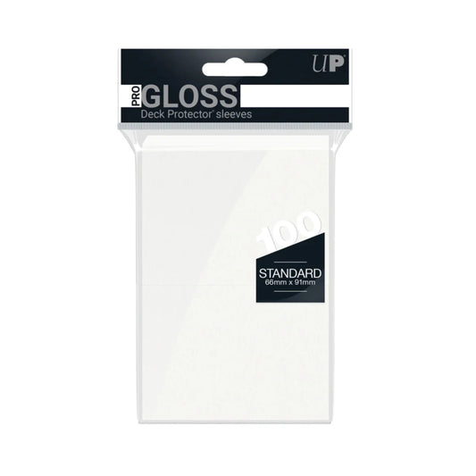 Ultra Pro - Pro-Gloss Sleeves x100 Deck Protector - Blanc-MASTERSET