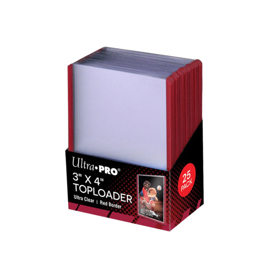 Ultra Pro - 3 X 4 Toploader - Bord Rouge-MASTERSET