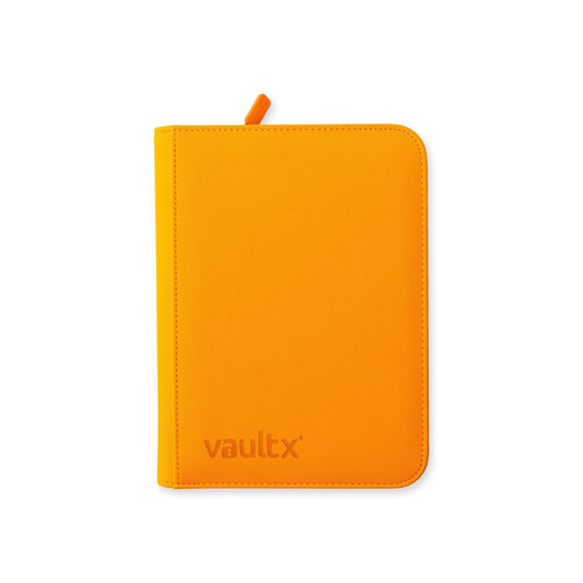 Vault X - Exo-Tech - 4 Pocket Zip Binder - Neon Orange-MASTERSET
