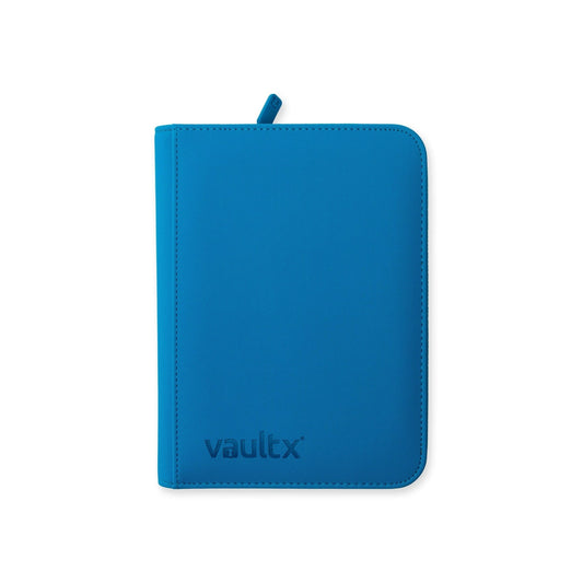 Vault X - Exo-Tech - 4 Pocket Zip Binder - Neon Blue-MASTERSET