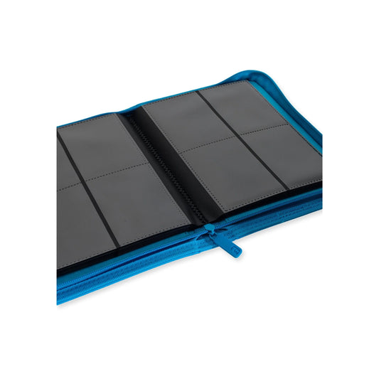 Vault X - Exo-Tech - 4 Pocket Zip Binder - Neon Blue-MASTERSET