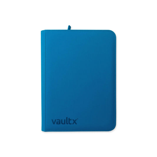 Vault X - Exo-Tech -9 Pocket Zip Binder - Neon Blue-MASTERSET
