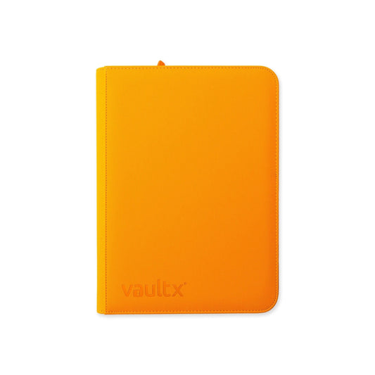 Vault X - Exo-Tech - 9 Pocket Zip Binder - Neon Orange-MASTERSET