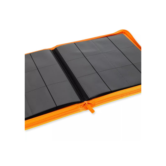 Vault X - Exo-Tech - 12 Pocket Zip Binder - Neon Orange-MASTERSET