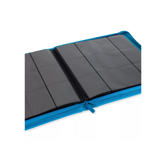 Vault X - Exo-Tech - 12 Pocket Zip Binder - Neon Blue-MASTERSET