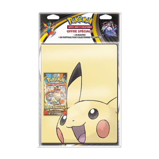 Pokémon - Portfolio Pikachu + Booster - ME01 Méga-Évolution-MASTERSET