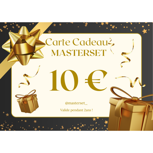 Carte-cadeau MASTERSET-MASTERSET