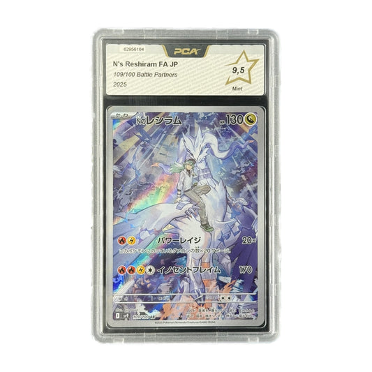 N's Reshiram FA JP Battle Partners 109/100 PCA 9.5 recto