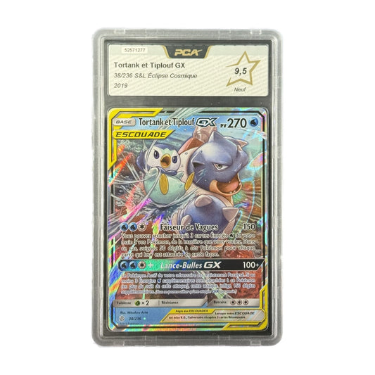 Tortank et Tiplouf GX Éclipse Cosmique 38/236 PCA 9.5 recto