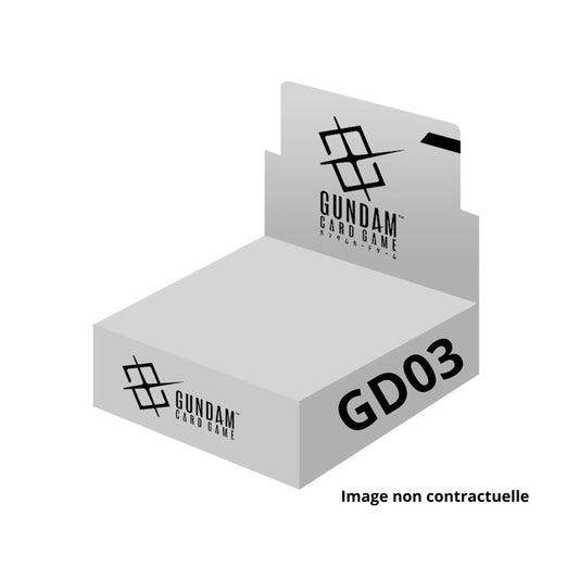 [PRECOMMANDE] Gundam CG - Boîte de 24 Boosters - GD03 [EN]