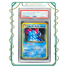 2001 PM. JAPANESE NEO 4 DARK FERALIGATR HOLO [PSA 8]