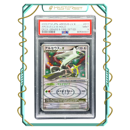 2009 P.M. JPN. ARCEUS LV.X HOLO - DECK: GRASS & FIRE - 1ST ED. #011 [PSA 9]-MASTERSET