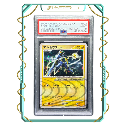 2009 P.M JPN. ARCEUS LV.X ARCEUS HOLO - DK: LGTNG. & PSYCH - 1ST ED. #003 [PSA 9]-MASTERSET