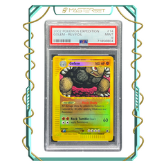2002 EN POKEMON EXPEDITION GOLEM - REV.FOIL #14 [PSA 9]