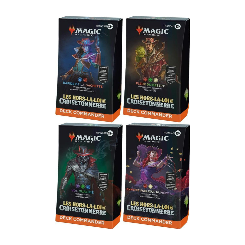 MTG - Lot de 4 Decks Commander - Les hors-la-loi de Croisetonnerre