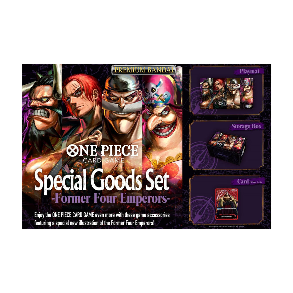 One Piece CG [Anglais] - Tapis de jeu et Boîte de rangement - Former Four Emperors