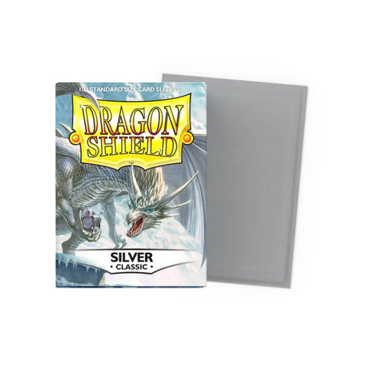 Dragon Shield - 100 protège-cartes standard Classic - Silver-MASTERSET