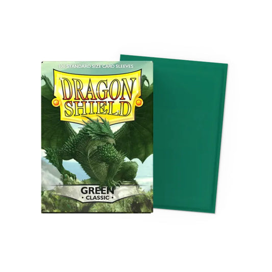 Dragon Shield - 100 protège-cartes standard Classic - Green-MASTERSET