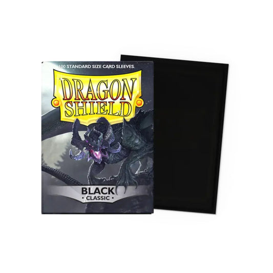 Dragon Shield - 100 protège-cartes standard Classic - Black-MASTERSET