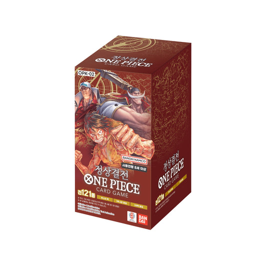 [PRECOMMANDE] One Piece CG - Boîte de 24 Boosters - OPK02 Paramount War [KR]-MASTERSET