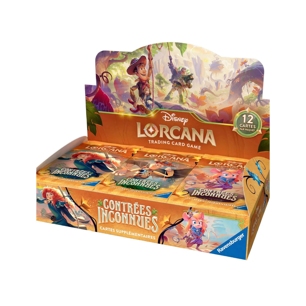 Disney Lorcana - Boîte de 24 Boosters - Chapitre 12 : Contrées Inconnues