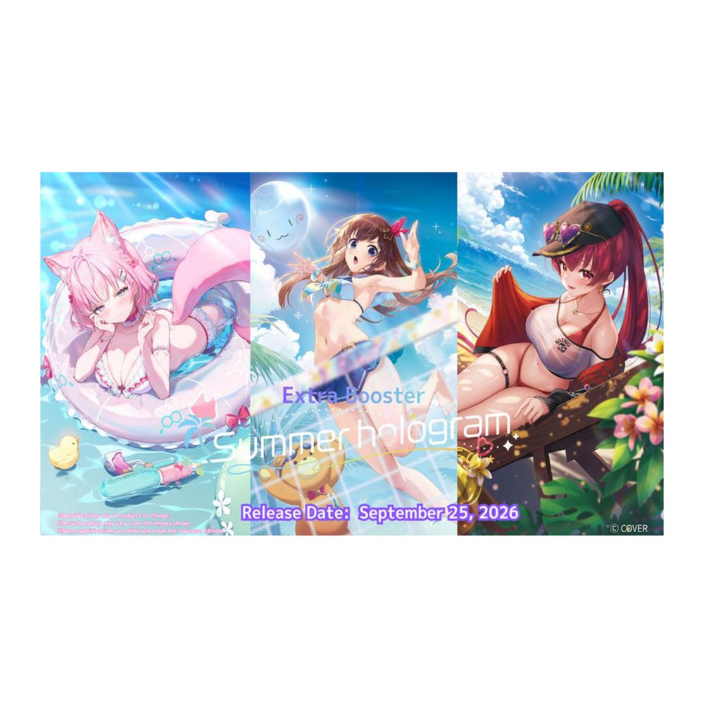 [PRECOMMANDE] hololive Official Card Game - Boîte de 8 Extra Boosters - hOCG-hEB01e Summer Hologram