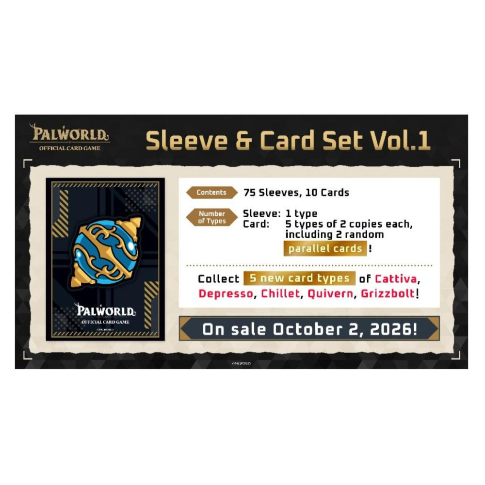 [EXPEDITION] Palworld - Protèges-cartes et Cartes Set Vol.1 [EN]
