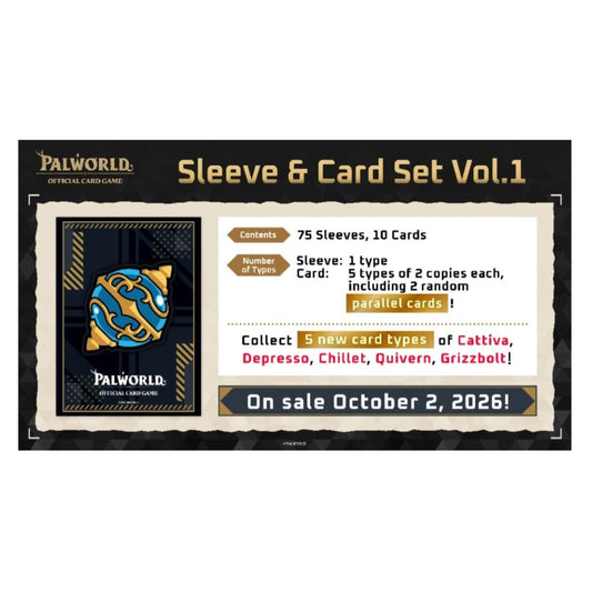 [EXPEDITION] Palworld - Protèges-cartes et Cartes Set Vol.1 [EN]-MASTERSET