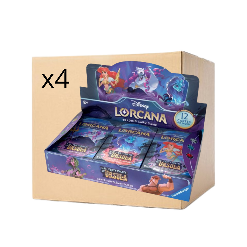 Case scellée de 4 display Lorcana : Chapitre 4 : Le retour d'Ursula