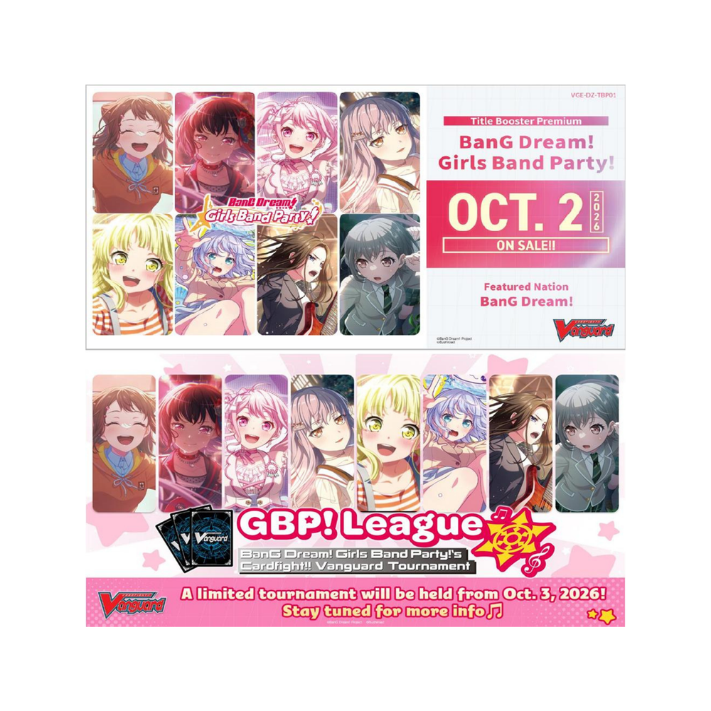 [PRECOMMANDE] Vanguard [EN] - Boîte de 10 Boosters Premium- VGE-DZ-TBP01 BanG Dream! Girls Band Party!