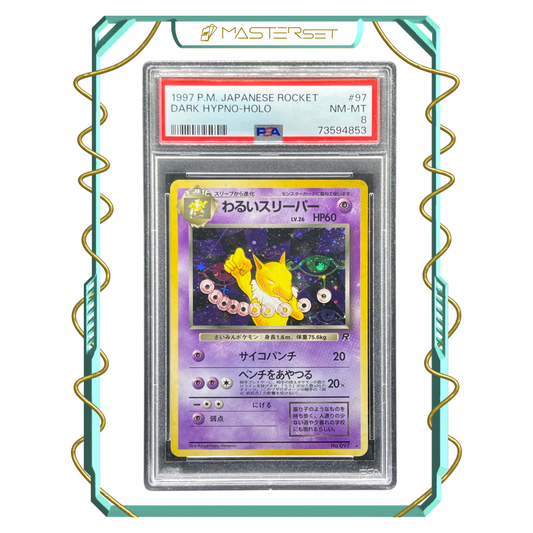 1997 P.M. JAPANESE ROCKET DARK HYPNO-HOLO [PSA 8]-MASTERSET