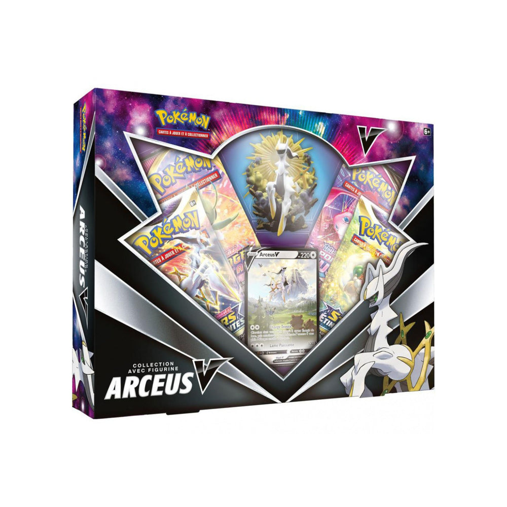 Coffret 4 boosters - 1 figurine - Arceus V