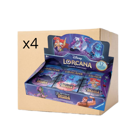 Case scellée de 4 display Lorcana : Chapitre 4 : Le retour d'Ursula-MASTERSET