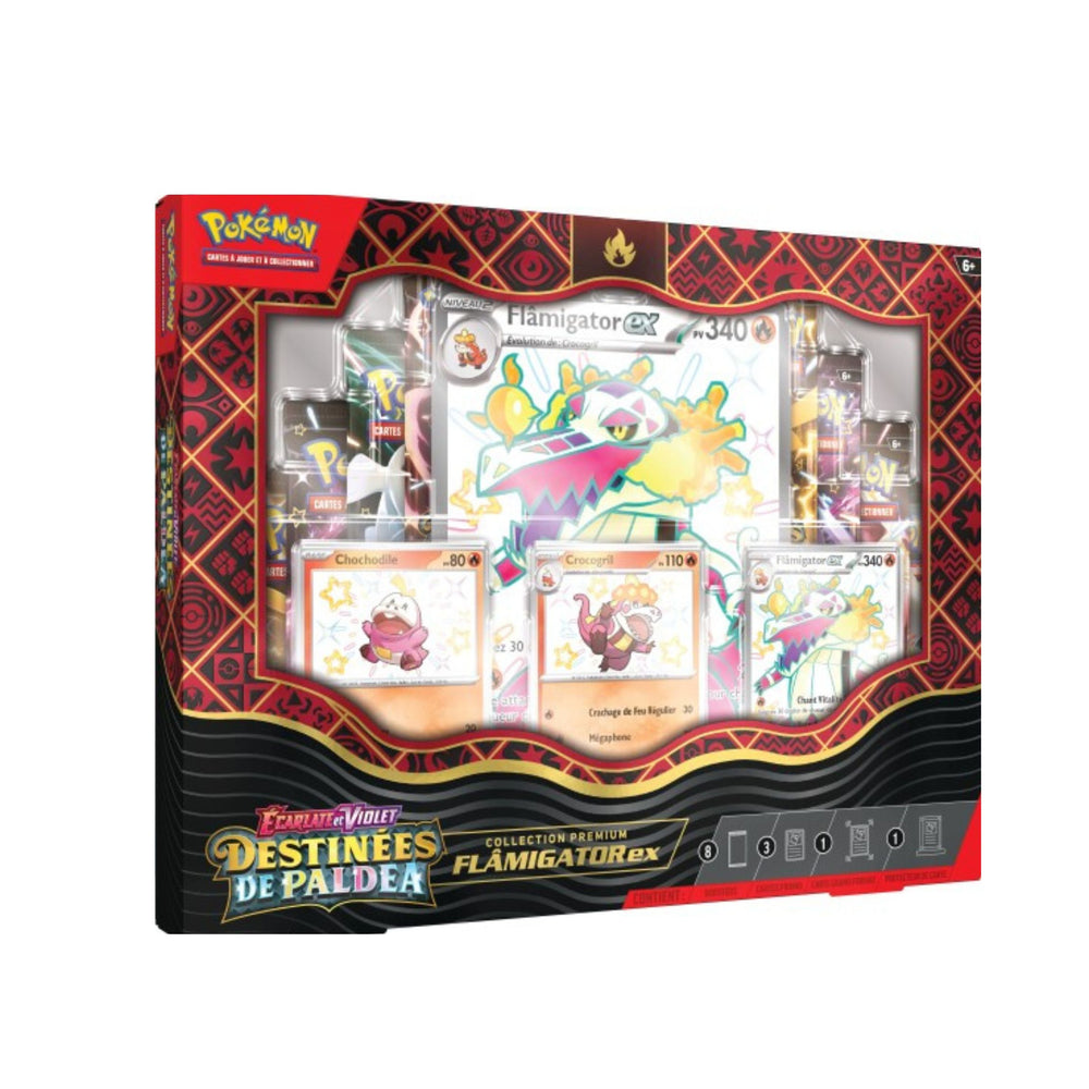 Coffret Premium Flâmigator EX Shiny - EV4.5 Destinées de Paldea