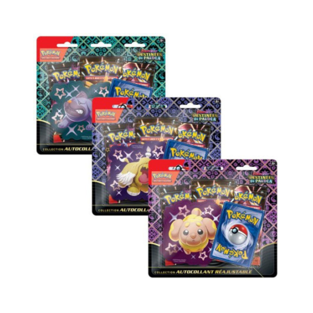Lot 3 - TripPack 3 Boosters + Autocollant - EV04.5 Destinées de Paldea
