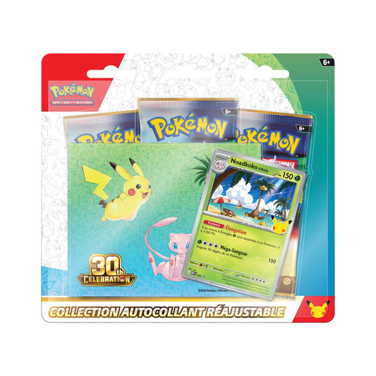 [Précommande] Pokémon - Tripack Collection autocollant réajustable - 30e Anniversaire - Noadkoko d’Alola-MASTERSET
