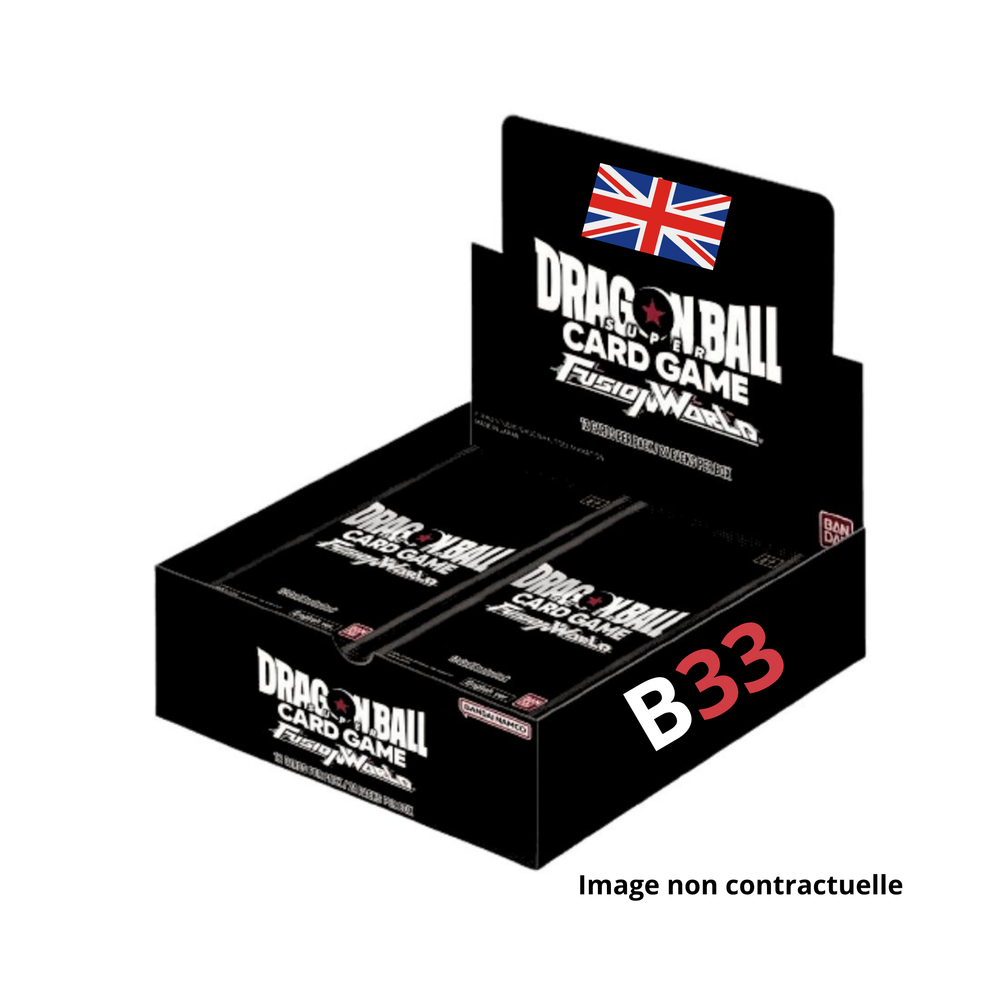 [PRECOMMANDE] Dragon Ball Super CG Masters [EN] - Boîte de 20 Boosters - B33 Zenkai New Series Ultra Bout