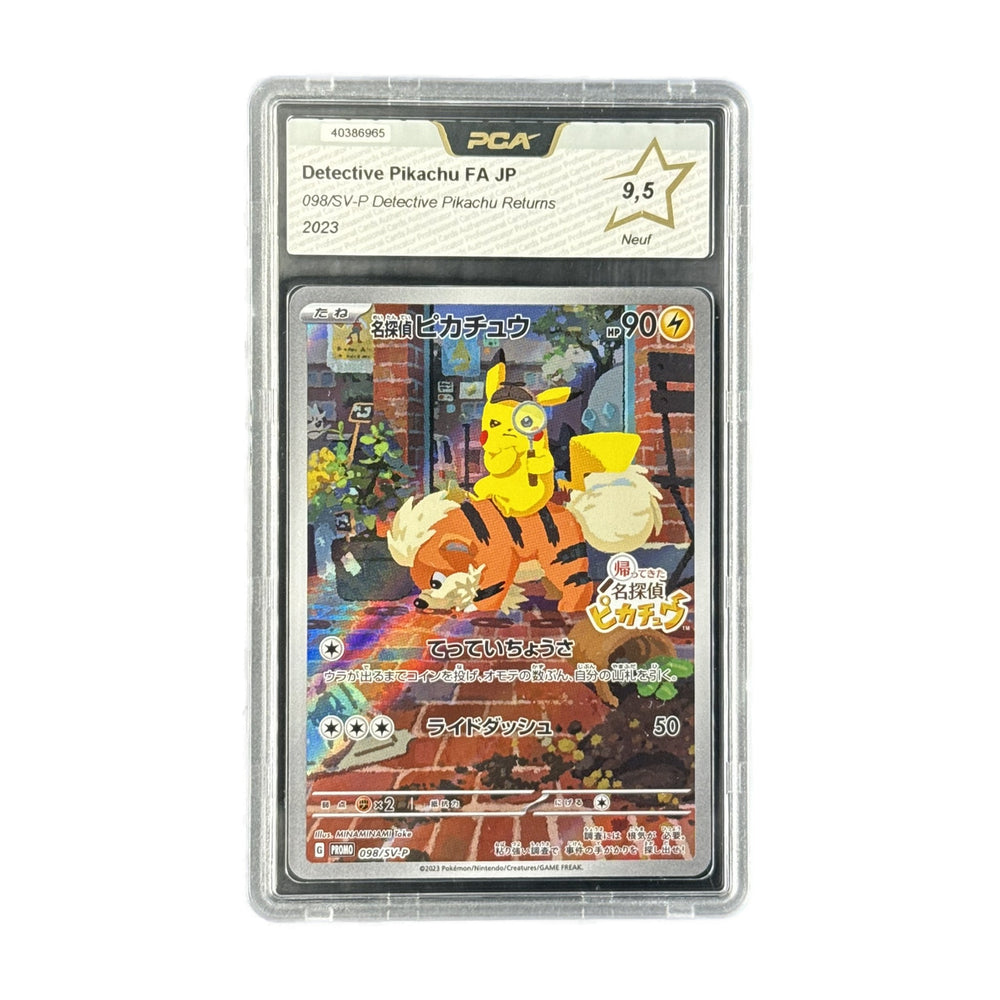 Detective Pikachu FA JP Detective Pikachu Returns 098/SV-P PCA 9.5