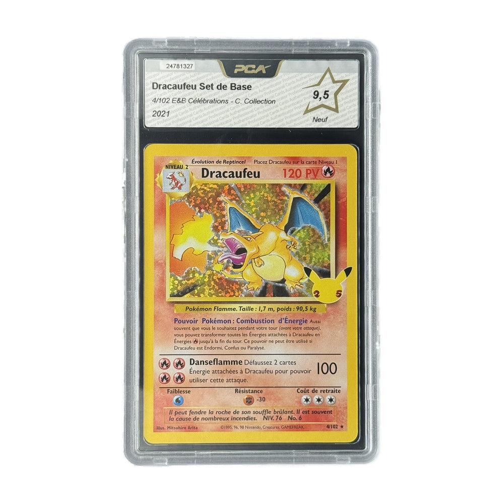 Dracaufeu Set de Base Celebrations Classic Collection 4/102 PCA 9.5