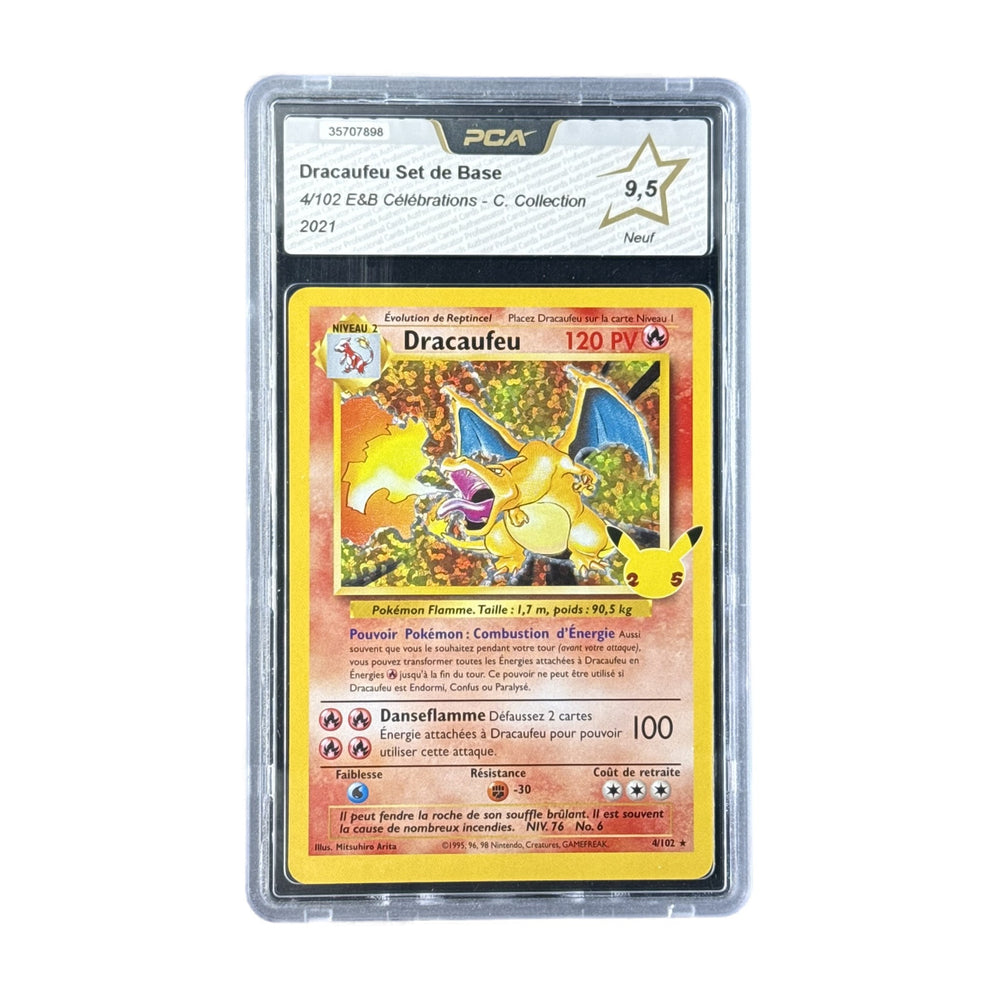 Dracaufeu Set de Base Célébrations 4/102 PCA 9.5