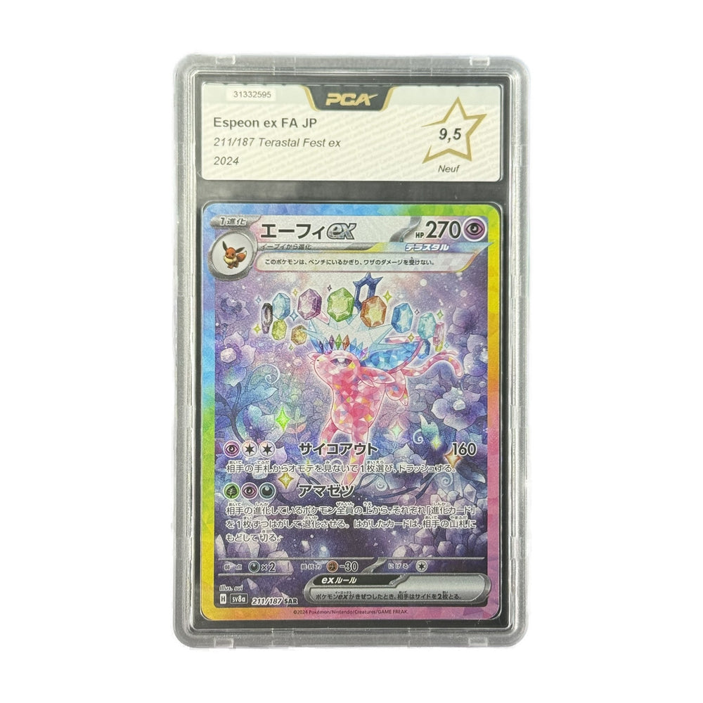 Espeon ex FA JP Terastal Festival ex 211/187 PCA 9.5