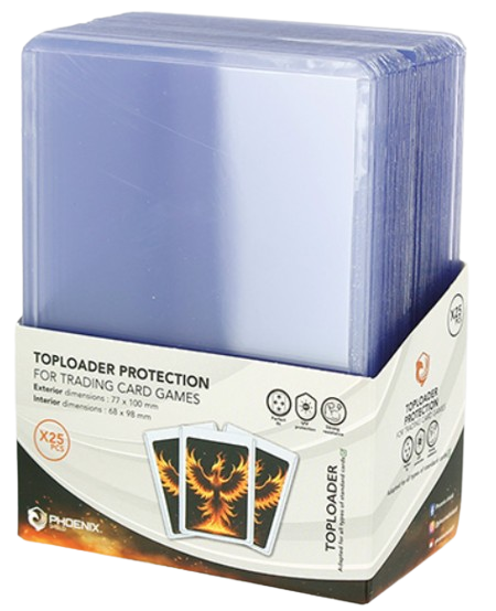 Phoenix Shield – 25 Toploader Deluxe Protection Film-MASTERSET