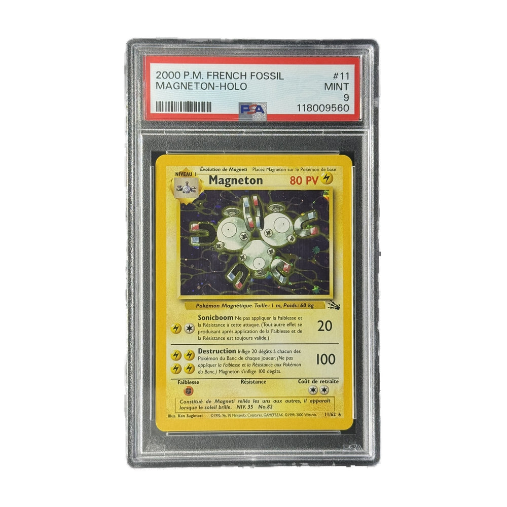 Magneton Holo Fossil Fossile FR 11/62 PSA 9