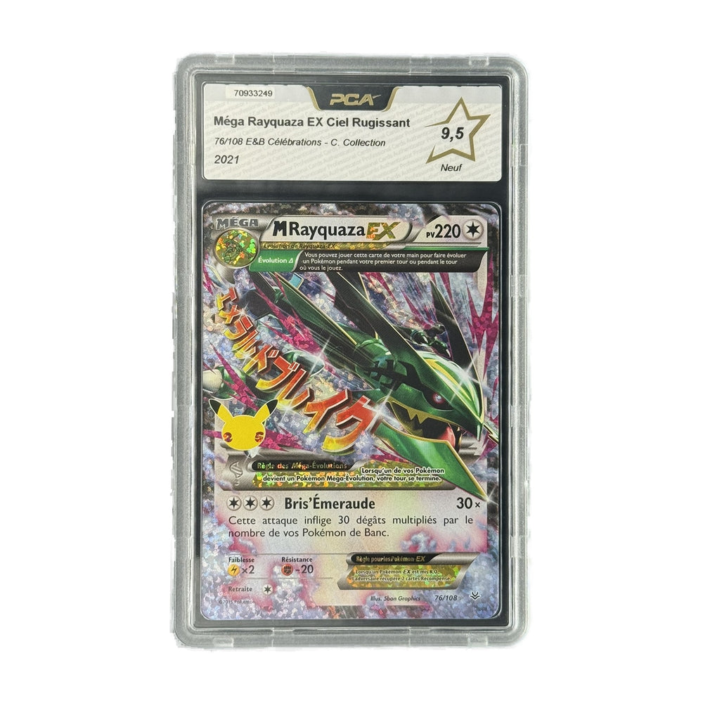 Mega Rayquaza EX Ciel Rugissant Celebrations Classic Collection 76/108 PCA 9.5