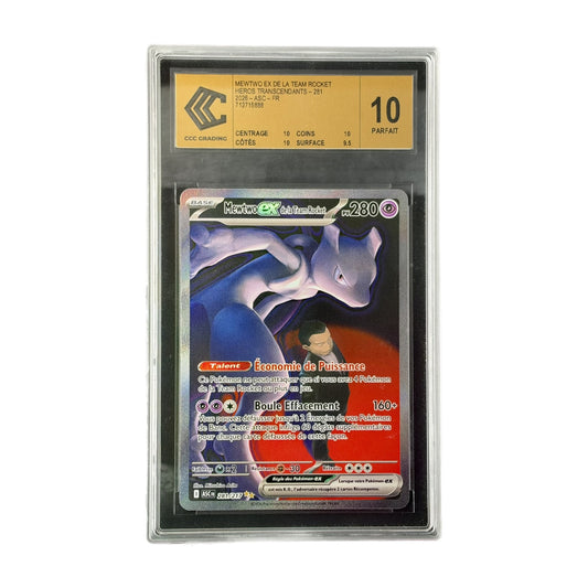 Mewtwo ex de la Team Rocket FA Héros Transcendants 281/217 CCC 10 recto