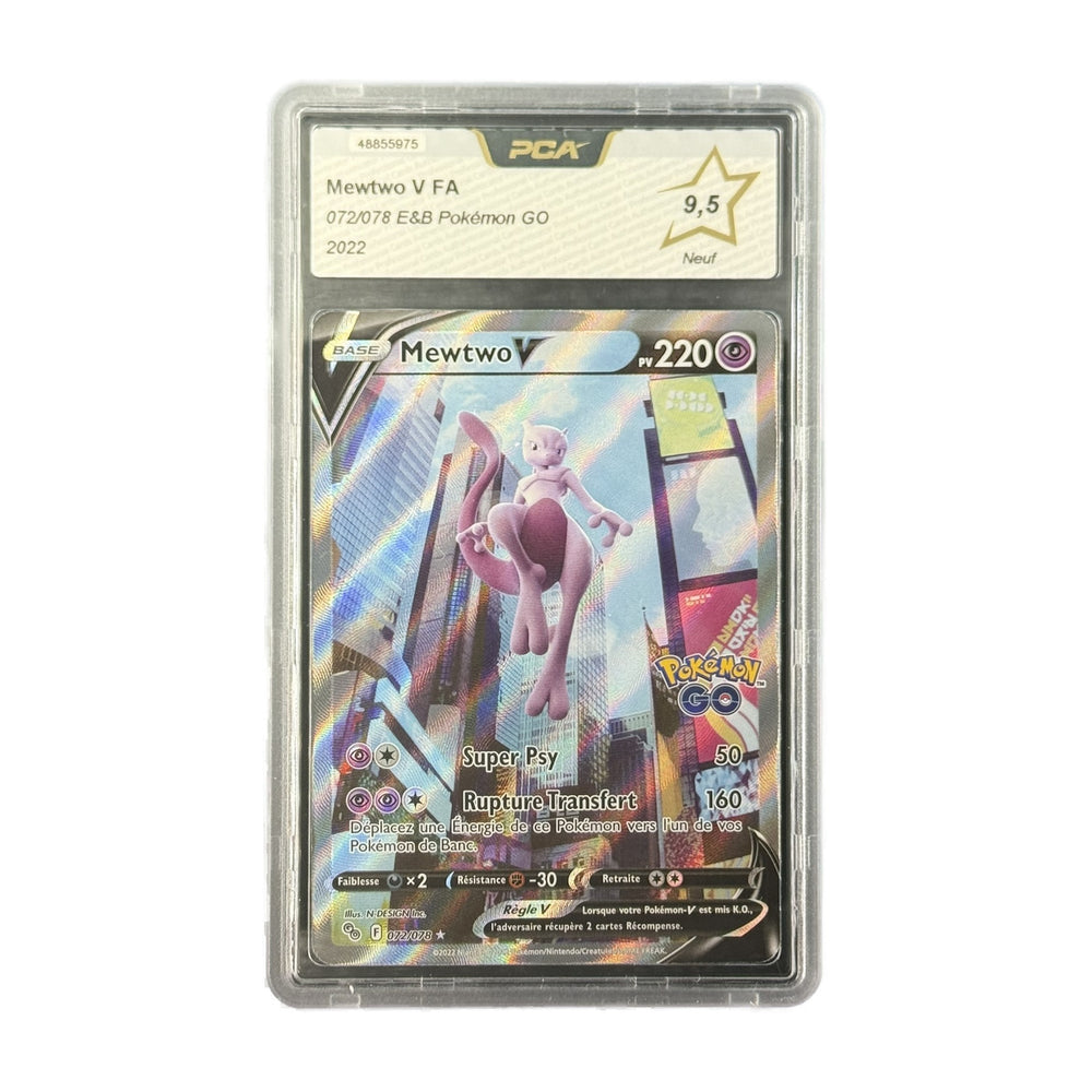 Mewtwo V FA Pokémon GO 072/078 PCA 9.5