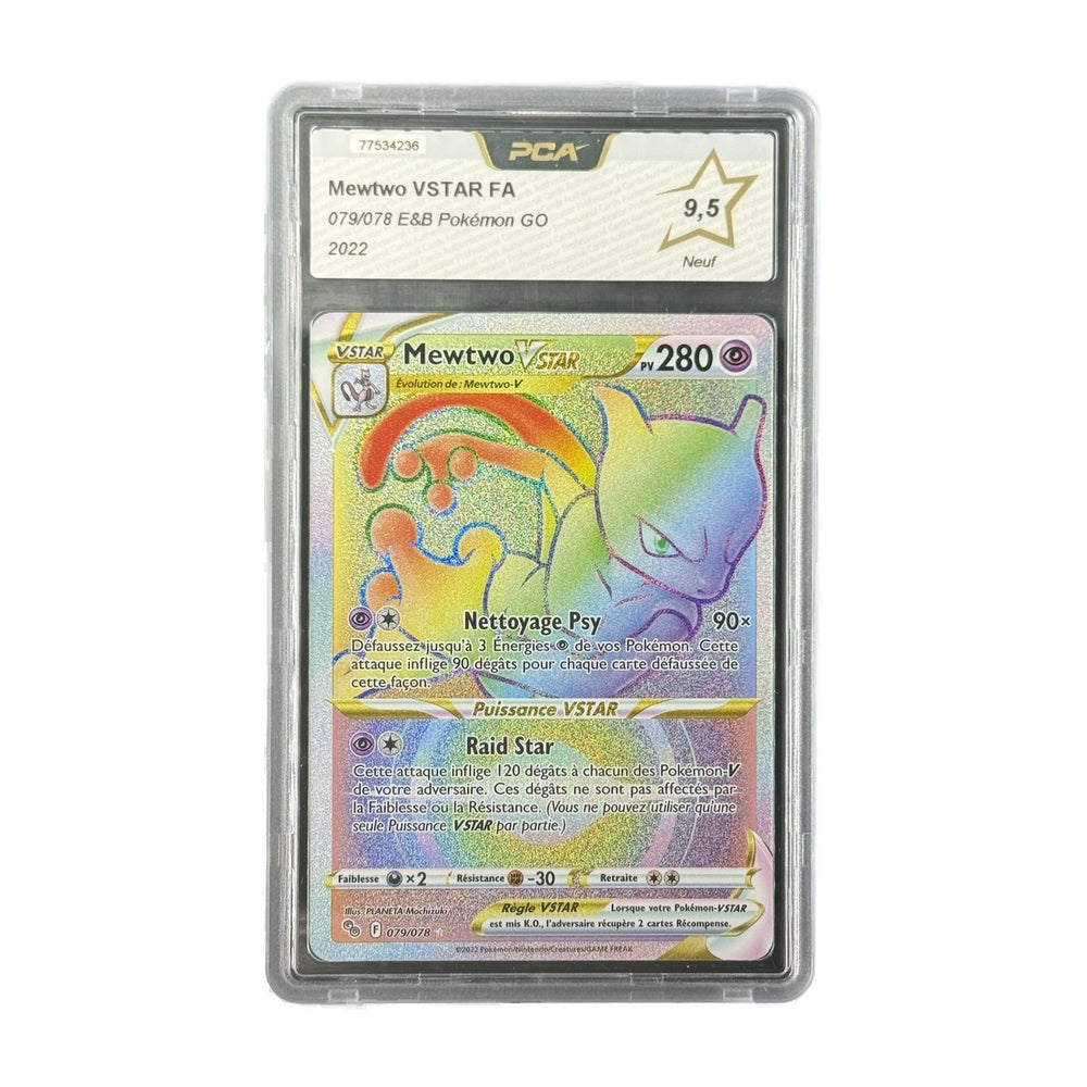 Mewtwo VSTAR FA Pokémon GO 079/078 PCA 9.5